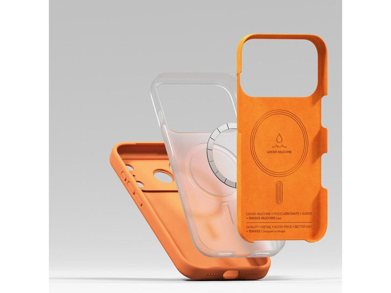 Ringke Silicone Magnetic MagSafe Case for iPhone 17 Pro Max - Orange