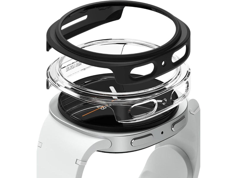 Ringke Slim 2-pack Case for Samsung Galaxy Watch 8 44mm - Clear-Black Matte