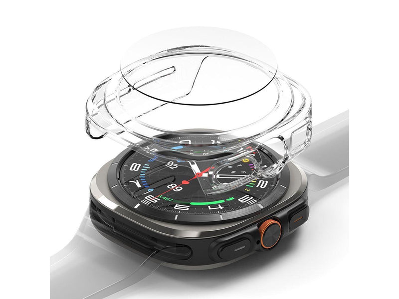 Ringke Slim & Tempered Glass Case+Glass Set for Samsung Galaxy Watch Ultra 47mm - Transparent