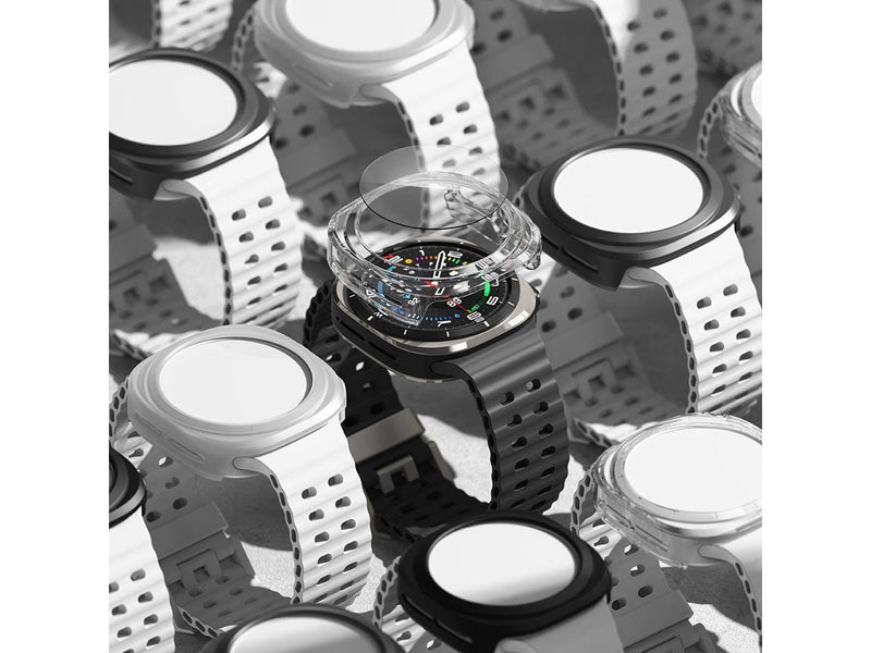 Ringke Slim & Tempered Glass Case+Glass Set for Samsung Galaxy Watch Ultra 47mm - Transparent