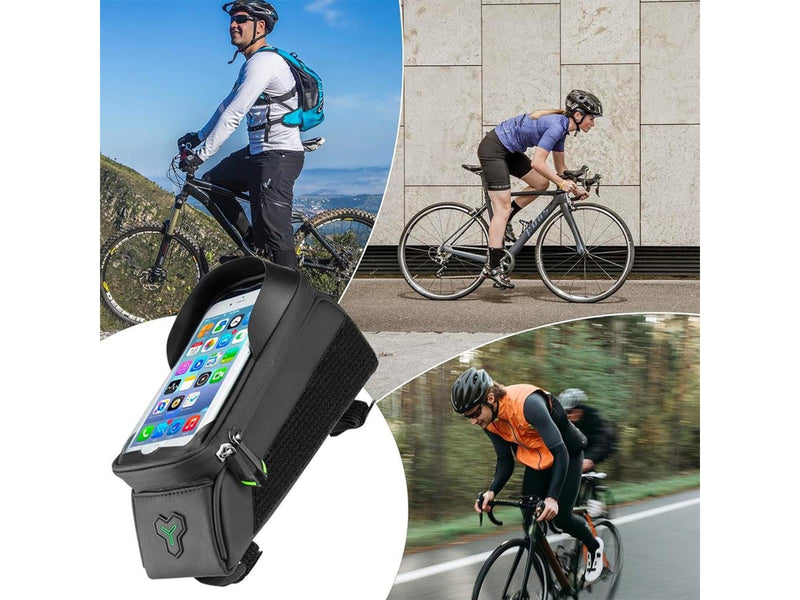 Rockbros 029-1BK bicycle bag for frame with phone cover - black