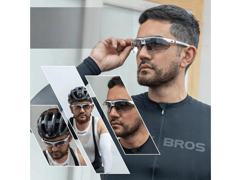 Rockbros 10002 Polarized Cycling Glasses - White