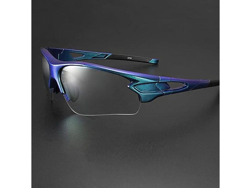 Rockbros 10069 photochromic UV400 cycling glasses - blue