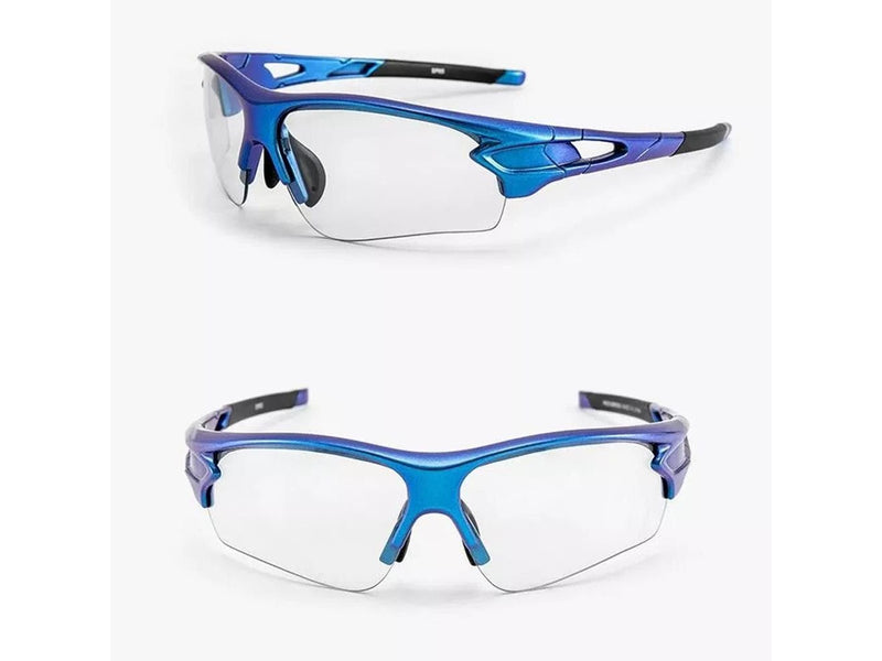 Rockbros 10069 photochromic UV400 cycling glasses - blue