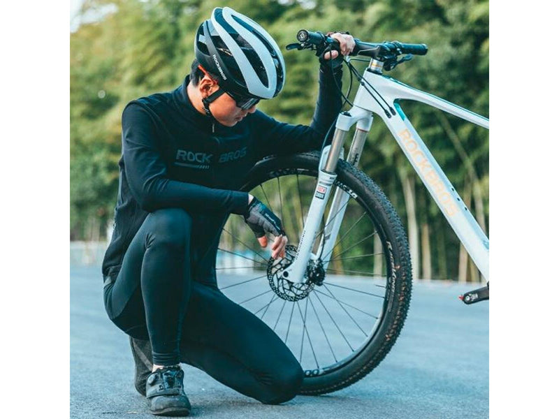 Rockbros 10110004001 bicycle helmet size L - white and black