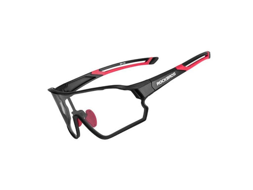 Rockbros 10135 photochromic UV400 cycling glasses - black and red