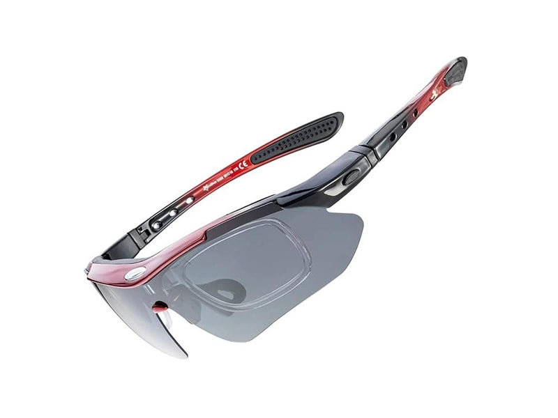 Rockbros 10141 photochromic UV400 cycling glasses - red
