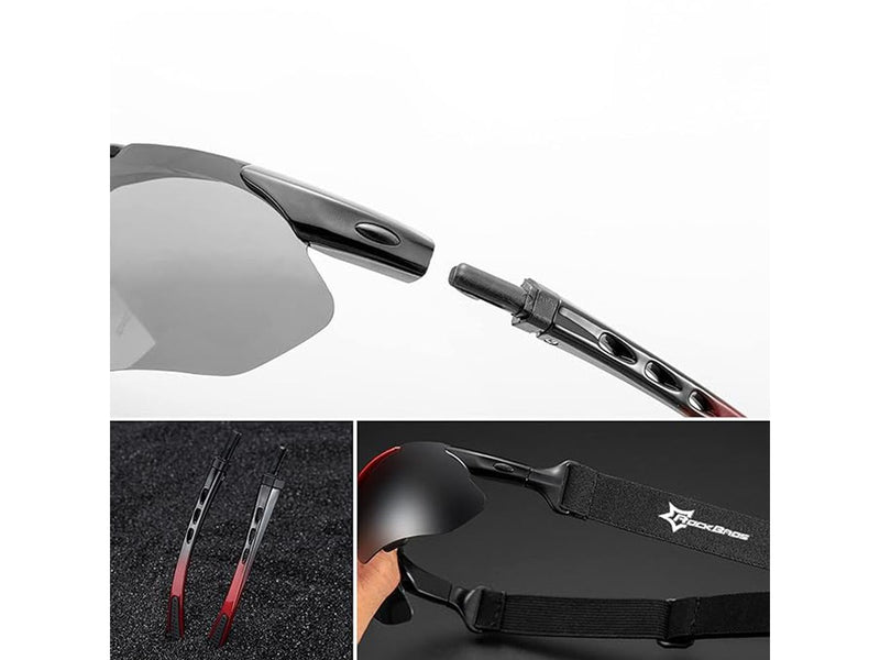 Rockbros 10142 photochromic UV400 cycling glasses - white