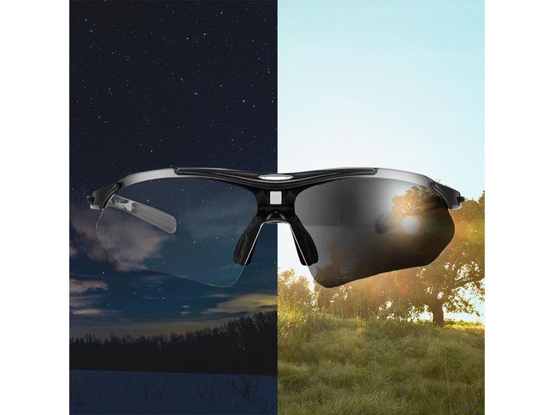 Rockbros 10143 photochromic UV400 cycling glasses - black