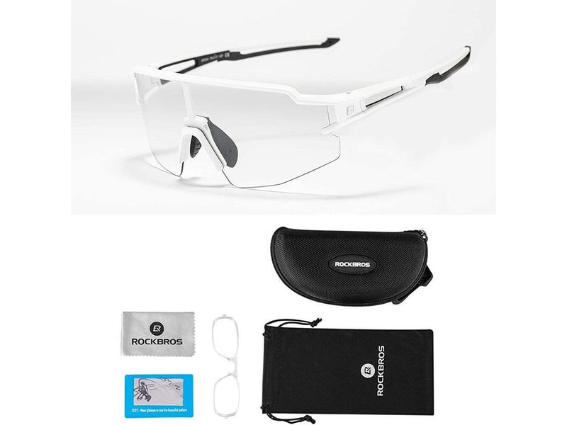 Rockbros 10172 Photochromic UV400 Cycling Glasses - White