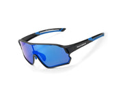 Rockbros 14110009001 polarized cycling glasses for children 8-14 years old - black and blue