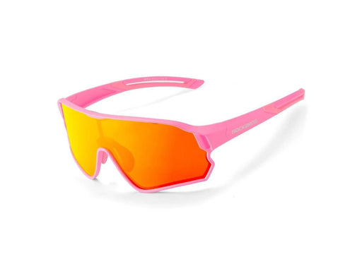 Rockbros 14110009004 polarized cycling glasses for children 8-14 years old - pink