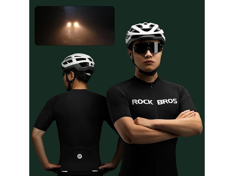 Rockbros 15120002006 Cycling Jersey with Short Sleeves XXXL - Black