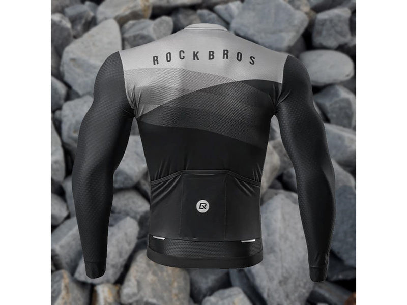 Rockbros 15120009002 Long Sleeve Cycling Jersey Spring/Summer M - Black