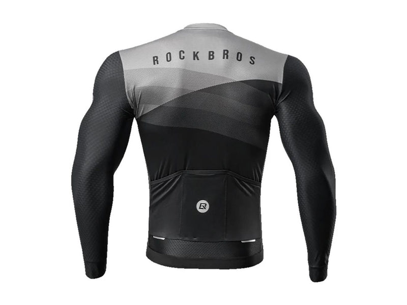 Rockbros 15120009004 Long Sleeve Cycling Jersey Spring/Summer XL - Black