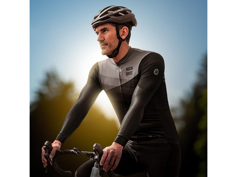 Rockbros 15120009005 Long Sleeve Cycling Jersey Spring/Summer XXL - Black