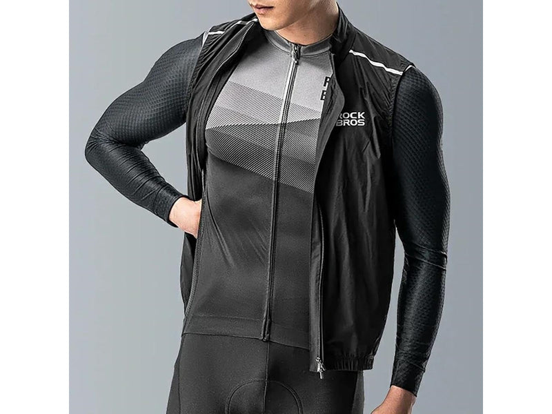 Rockbros 15120009005 Long Sleeve Cycling Jersey Spring/Summer XXL - Black