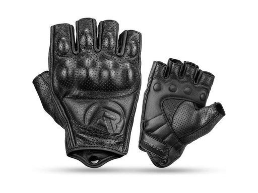 Rockbros 16220006002 M leather motorcycle gloves - black
