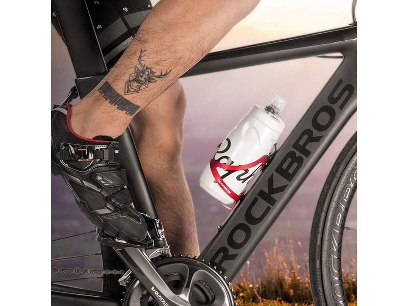 Rockbros 2017-11ARD Aluminum Bike Bottle Holder - Red