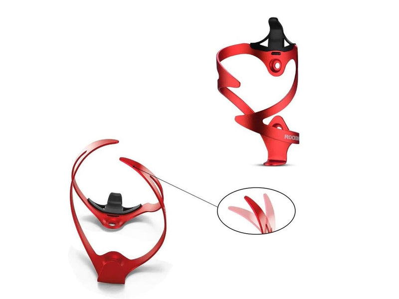 Rockbros 2017-11ARD Aluminum Bike Bottle Holder - Red