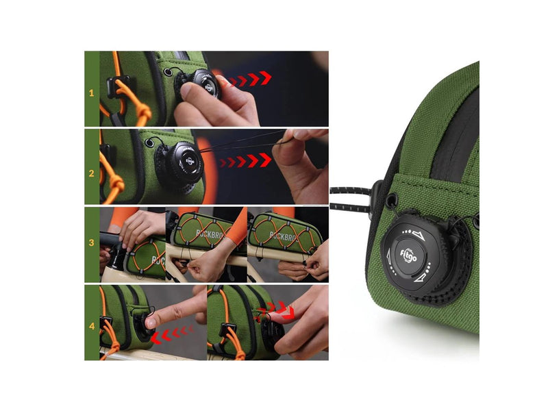 Rockbros 30120045001 ROAD TO SKY bicycle bag for the top frame tube waterproof 0.7L - green