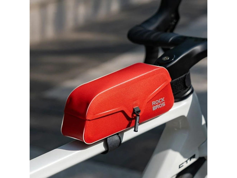 Rockbros 30120122004 Waterproof Bicycle Frame Bag with Magnetic Closure 0.9L - Red