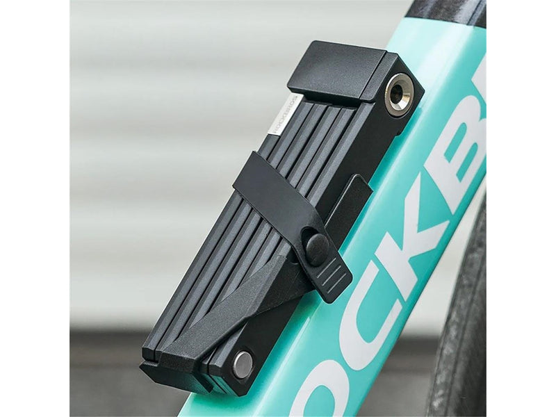 Rockbros 32140003001 foldable bicycle lock with key and handle 68cm - black