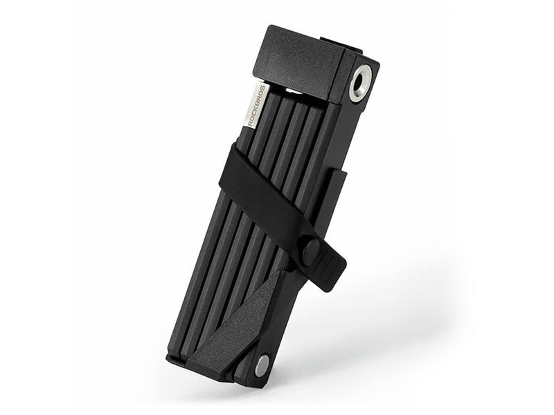 Rockbros 32140003001 foldable bicycle lock with key and handle 68cm - black