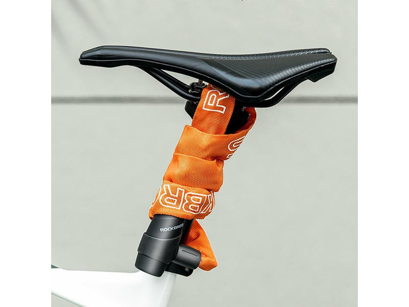Rockbros 3230002001 bicycle lock with combination and key - black