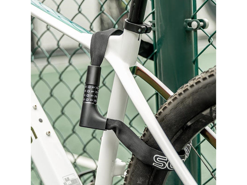 Rockbros 3230002001 bicycle lock with combination and key - black