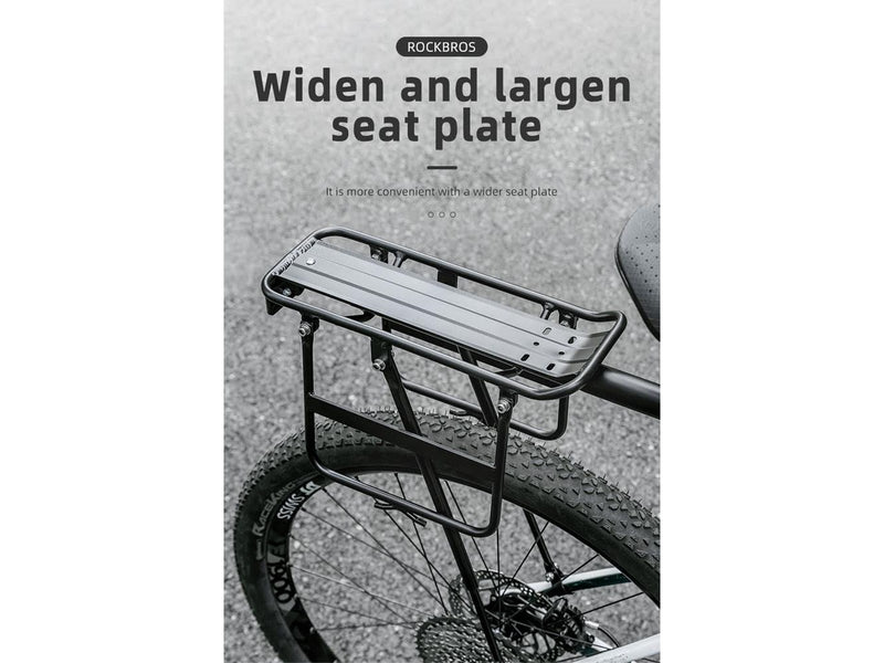 Rockbros 33210004001 bicycle rack with shelf - black