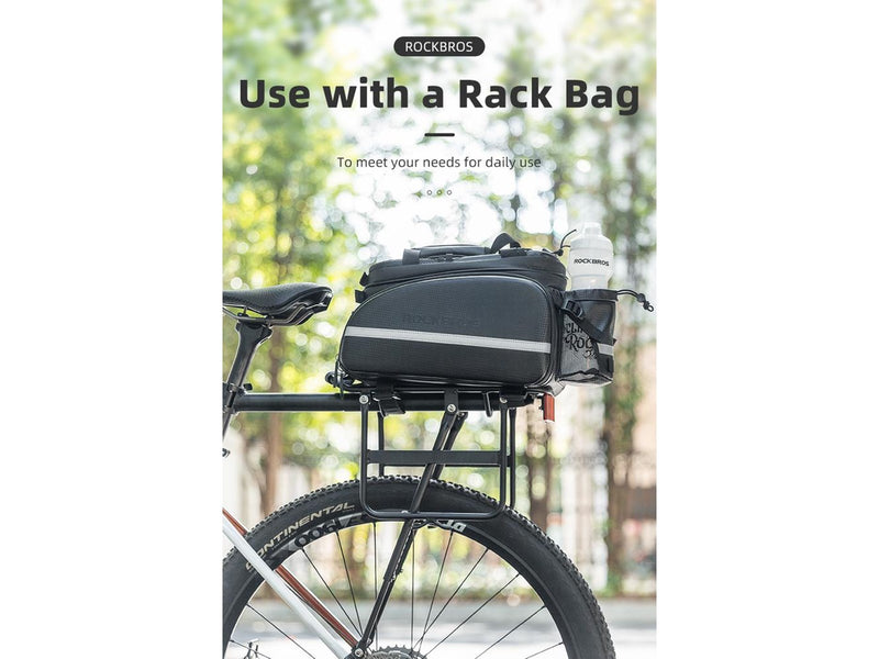Rockbros 33210004001 bicycle rack with shelf - black