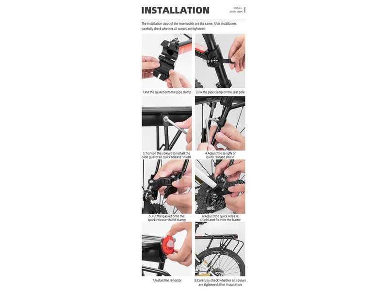 Rockbros 33210004001 bicycle rack with shelf - black