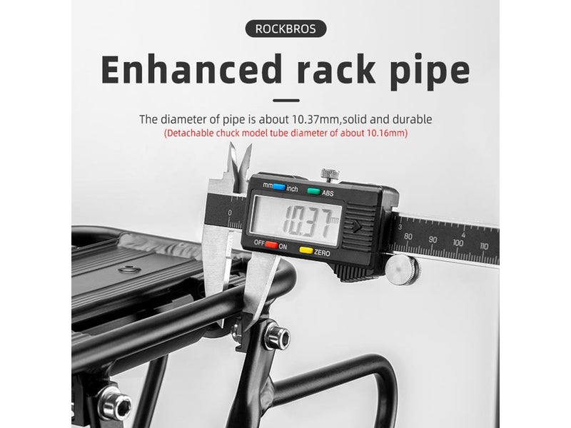 Rockbros 33210004001 bicycle rack with shelf - black