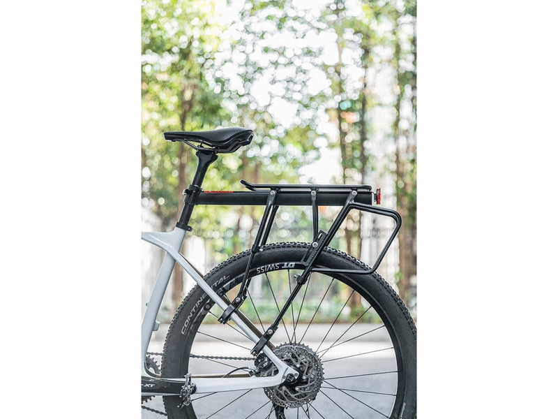 Rockbros 33210004001 bicycle rack with shelf - black