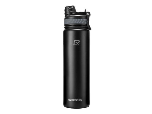 Rockbros 35210029002 thermal bicycle bottle for drinks 650 ml - black