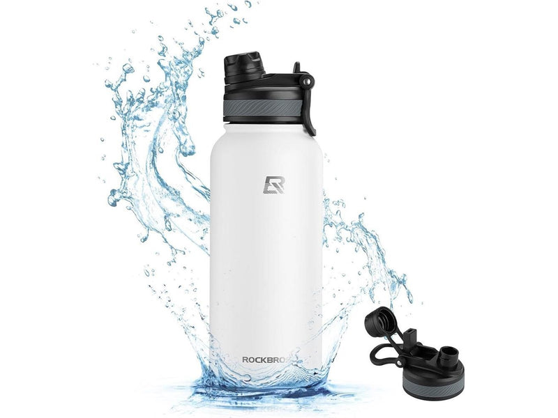 Rockbros 35210029005 thermal bicycle bottle for drinks 550 ml - white