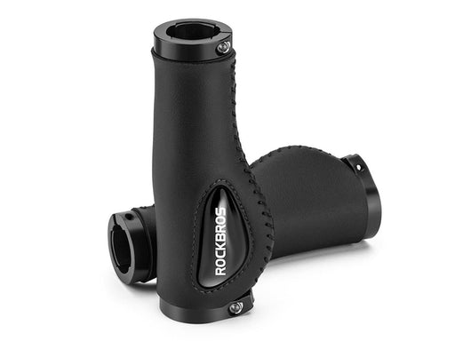 Rockbros 40720001001 Bike Grips Leather - Black