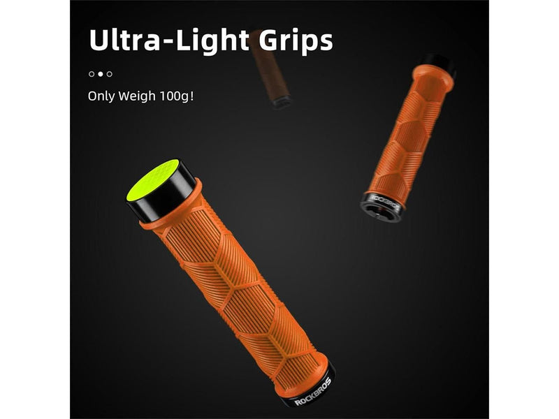 Rockbros 40720007004 Bicycle Grips with Reflector – Orange