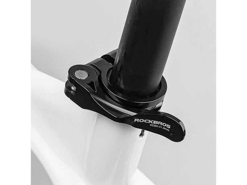 Rockbros 41210092001 bicycle seat clamp with quick release - black