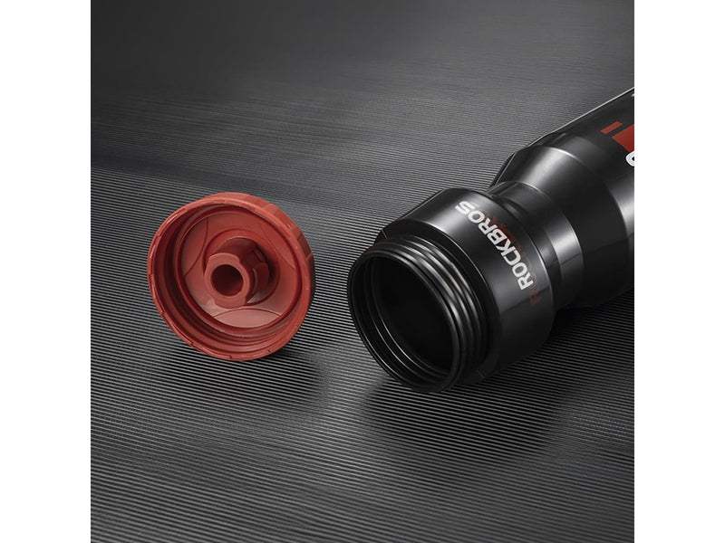Rockbros 750 ml Bike Bottle - Transparent Black with Red Mouthpiece