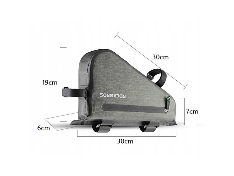 Rockbros AS-017 bicycle frame bag 5 l - dark green