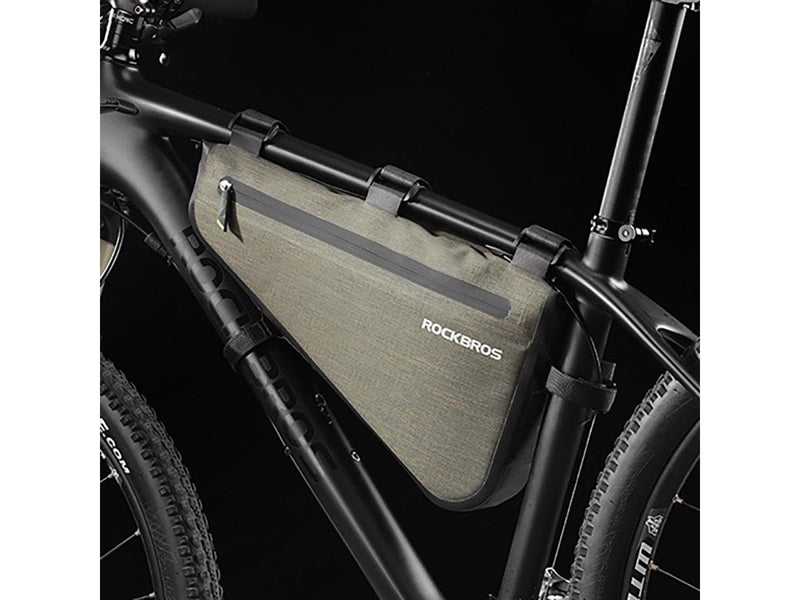 Rockbros AS-017 bicycle frame bag 5 l - dark green