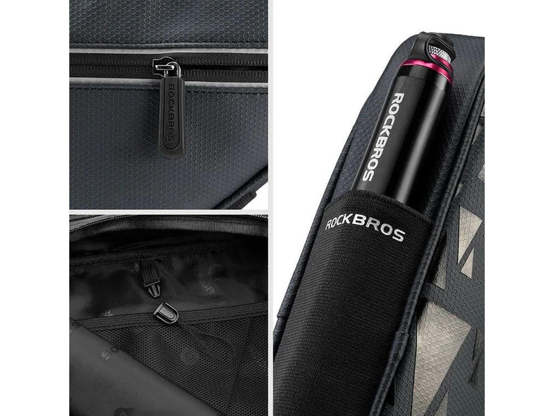 Rockbros B39-2 waterproof bicycle bag for frame - black