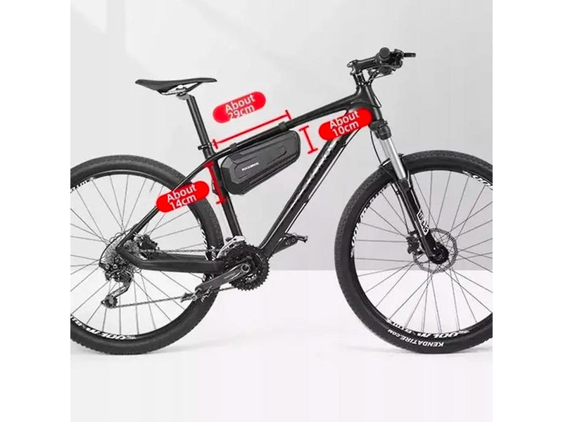 Rockbros B67 waterproof frame bike bag - black