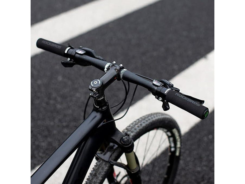 Rockbros BT1001BKBK sponge bicycle handlebar grips - black