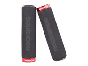 Rockbros BT1001BKRD sponge bicycle handlebar grips - black and red