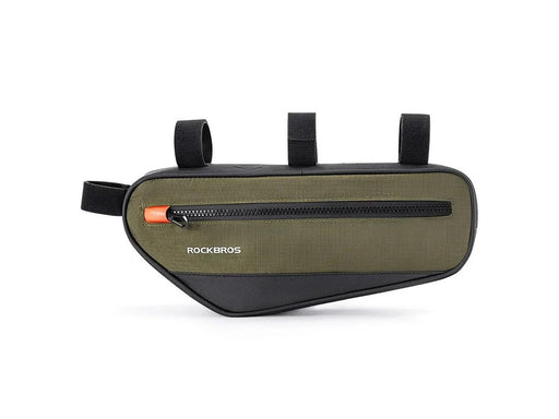 Rockbros Bicycle Bag 1.7 L for Frame - Green and Black