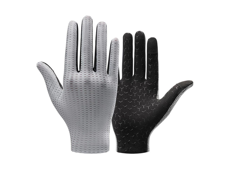 Rockbros Breathable Full Finger Cycling Gloves Size: XXL - Gray