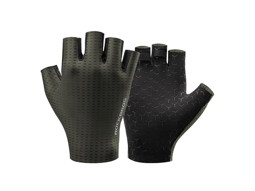 Rockbros Breathable Short Finger Cycling Gloves Size: L - Green